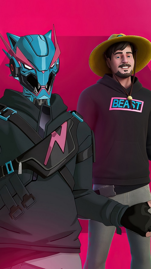Fortnite MrBeast and Beast Bot skins