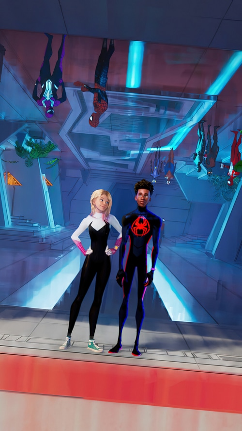 Miles Morales, Gwen Stacy, SpiderGwen, SpiderMan Across the Spider