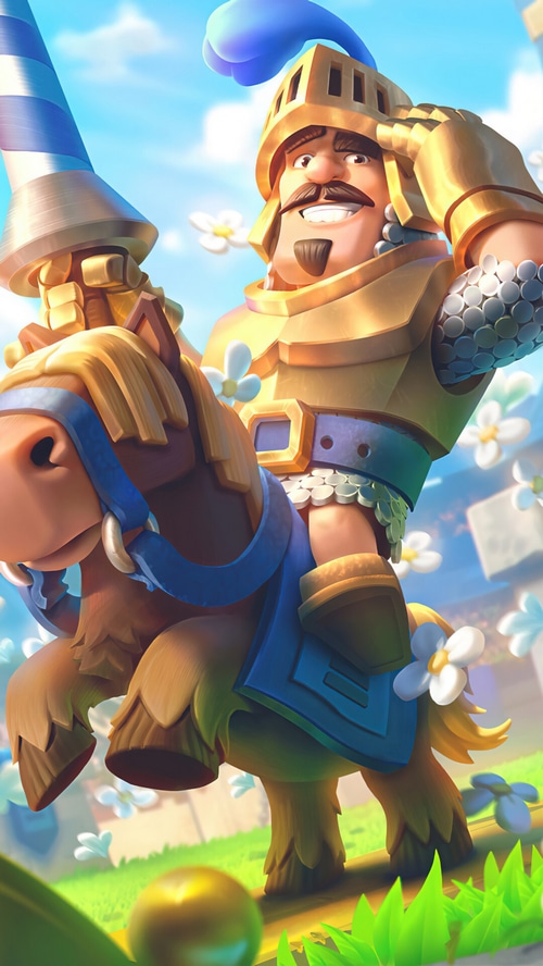 Prince on a horse from Clash Royale