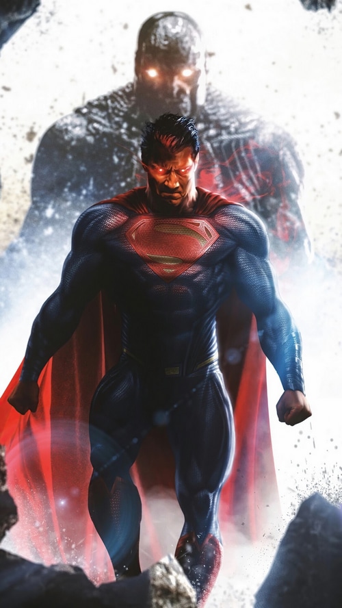 Superman and Darkseid with Heat Vision