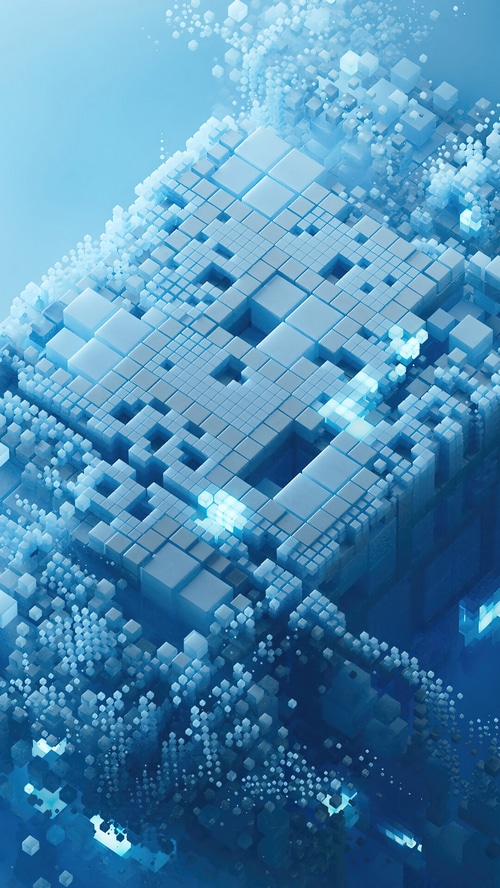 Windows 11 Digital Art with Cubes