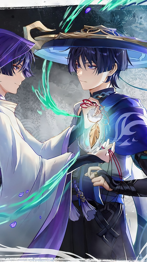 Scaramouche and Wanderer from Genshin Impact