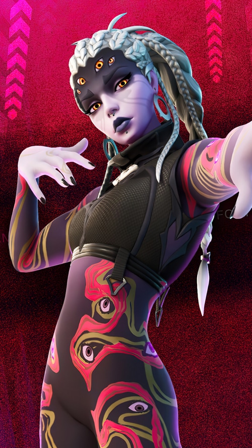 Fortnite Abyss Skin with Multiple Eyes