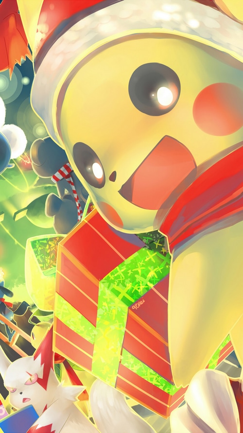 Pikachu and Friends with Christmas Gifts