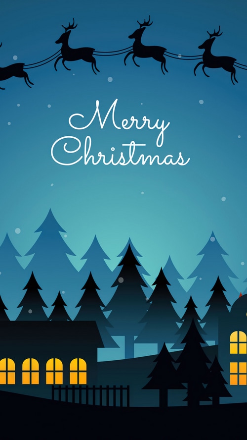 Merry Christmas with Santa's Sleigh