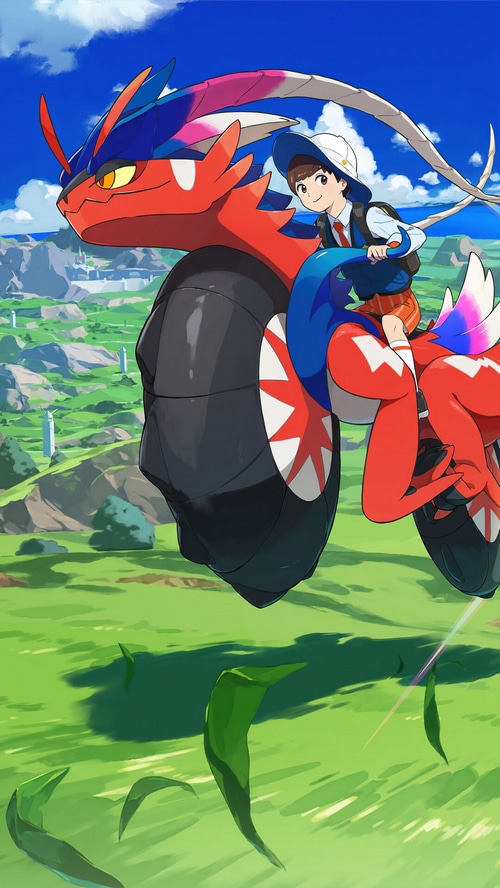 Pokemon Scarlet and Violet, Pokemon, Koraidon, Miraidon, Bike, Form