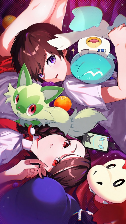 Pokemon Scarlet and Violet characters with Pokemon