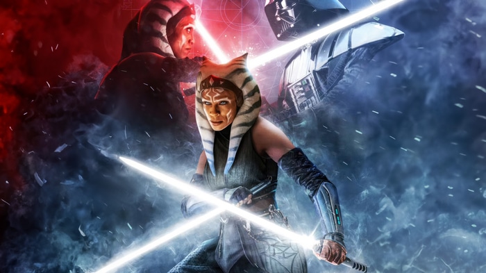 Ahsoka Tano and Darth Vader Star Wars Artwork 4K