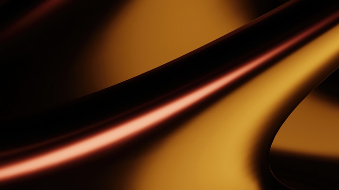 Abstract Digital Art with Golden and Dark Tones