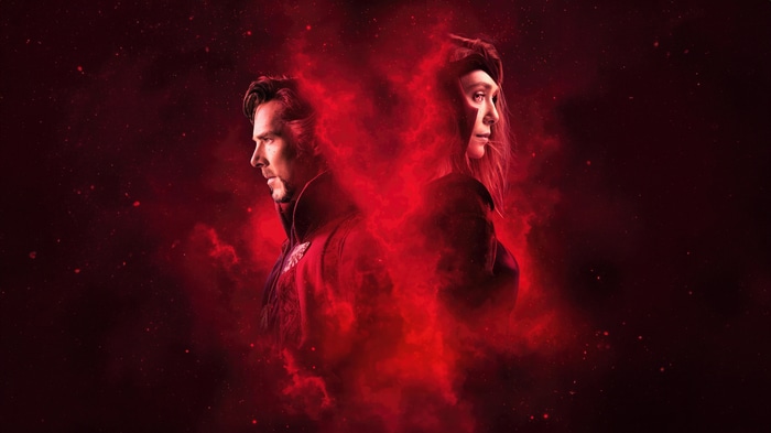 Doctor Strange and Scarlet Witch in the Multiverse of Madness 4K