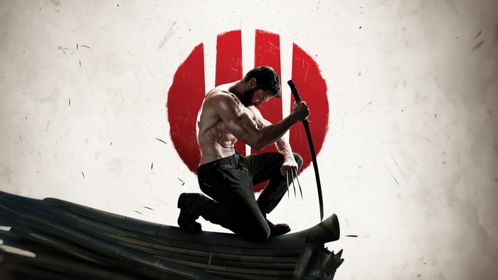 Wolverine with Katana and Claws on Rooftop