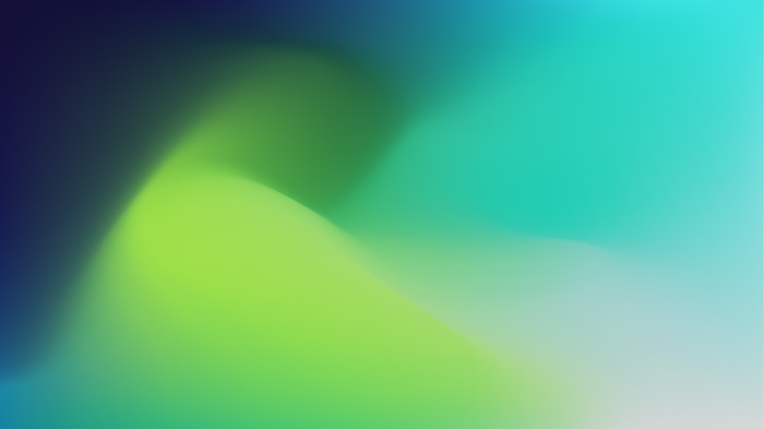 Abstract digital art with green and blue gradients