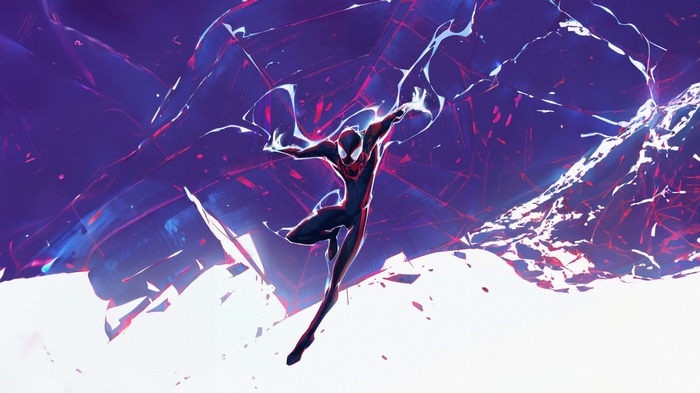 Spider-Man in a Digital Art Style