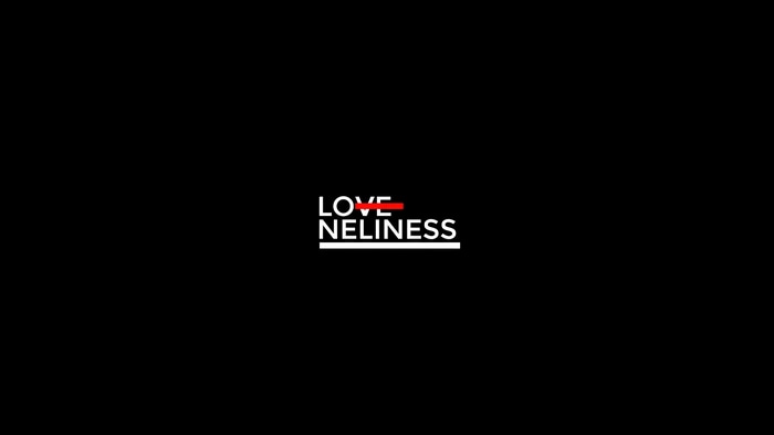 Typography artwork with "LOVENESS" text