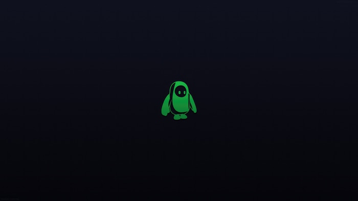 Fall Guys character on dark background