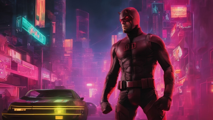 Daredevil in a Cyberpunk City