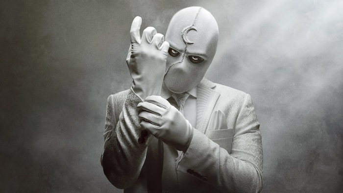 Moon Knight Adjusting His Gloves