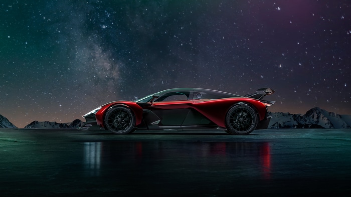 Zenvo Aurora Agil car under a starry sky