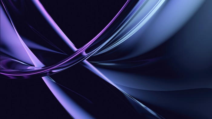 Abstract Digital Art with Purple and Blue Swirls