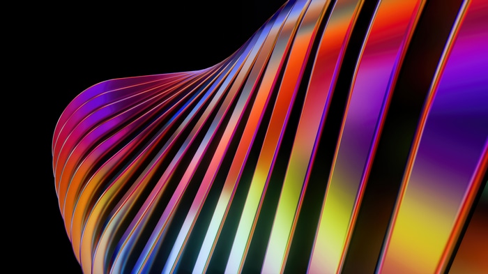 Abstract Digital Art with Colorful Swirls