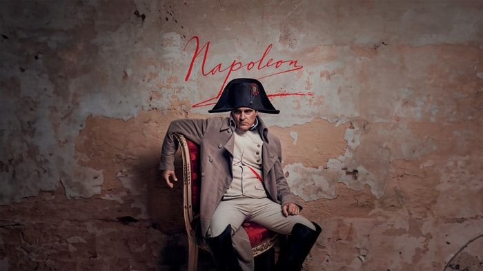 Joaquin Phoenix as Napoleon in Napoleon movie