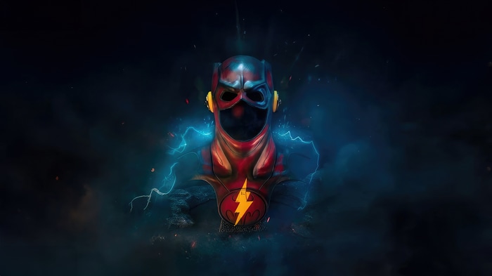The Flash and Batman artwork 4K