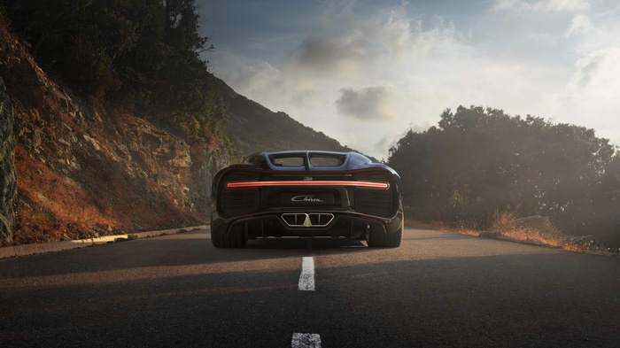 Bugatti Chiron on a Mountain Road 4K