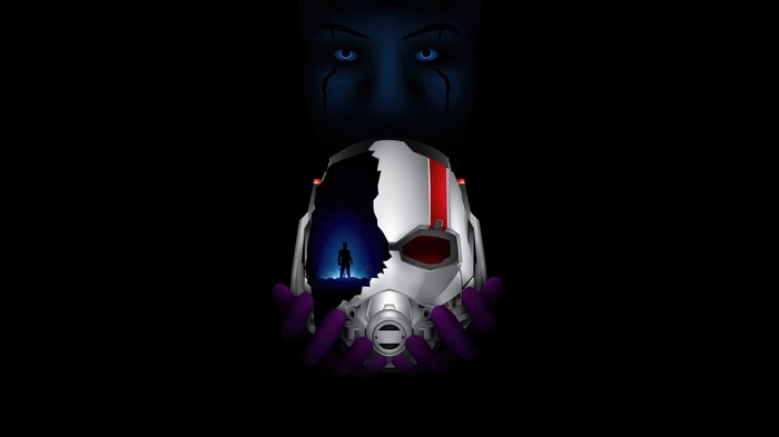 Ant-Man Helmet with Silhouette and Eyes