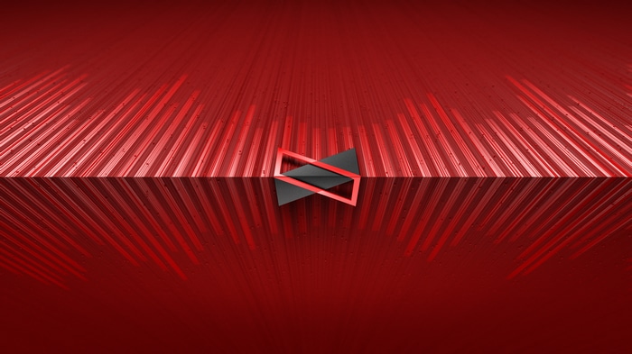 MKBHD abstract red and black logo 4K