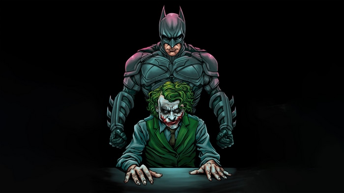 Batman and Joker artwork