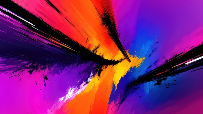 Abstract digital art with vibrant colors