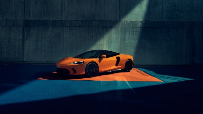 Orange McLaren GT 4K
