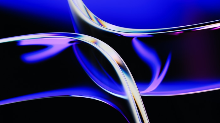 Abstract digital art with blue and purple hues