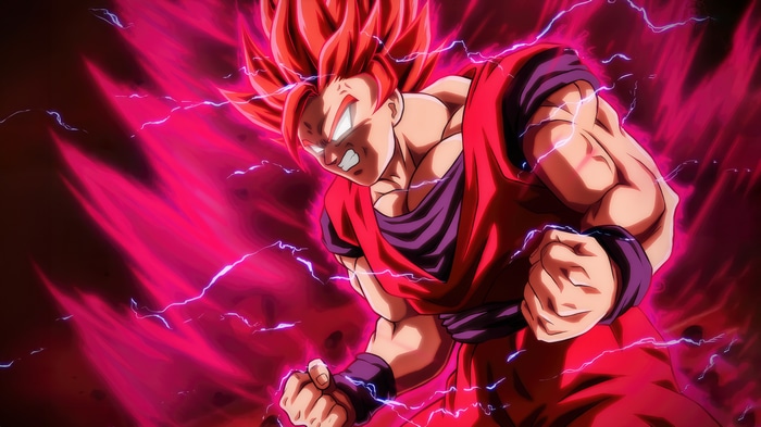 Goku in Super Saiyan God Super Saiyan form