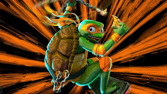 Michelangelo eating pizza, Teenage Mutant Ninja Turtles