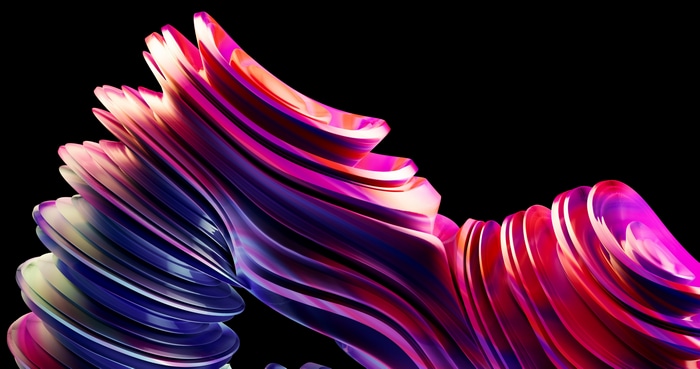 Abstract colorful artwork with digital art 4K