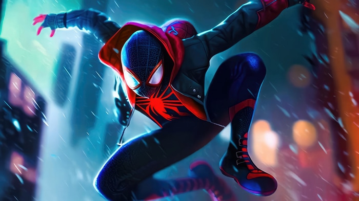 Miles Morales Spider-Man in a dynamic pose
