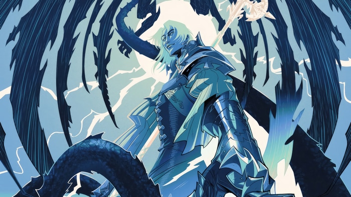 Clive Rosfield from Final Fantasy XVI with dragon wings