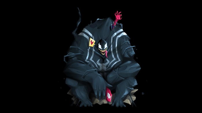 Venom artwork with a minimalist style