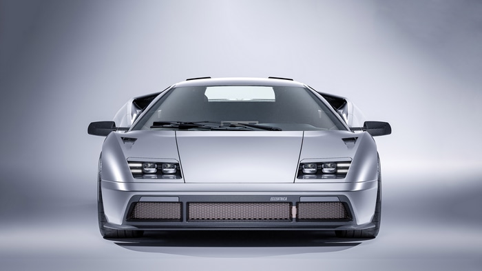Eccentrica Lamborghini Diablo Restomod Front View