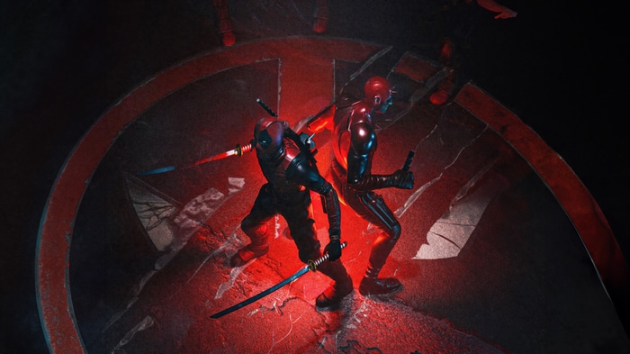 Deadpool and Daredevil in a fight