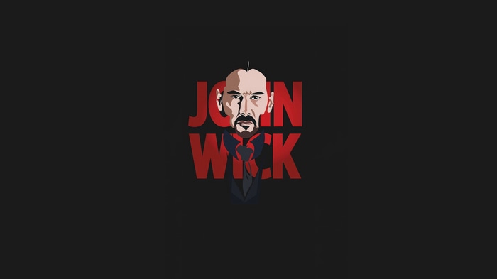 John Wick minimalist artwork 4K