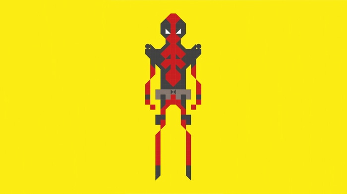 Pixelated Deadpool Artwork