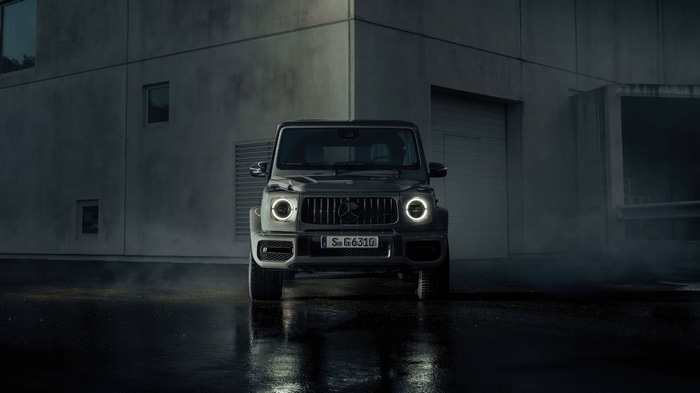 Mercedes-Benz G-Class G63 parked outside building