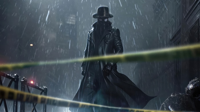 Spider-Man Noir in the Rain