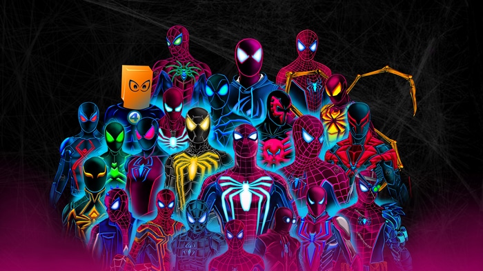 Spider-Man and Friends Digital Art 4K