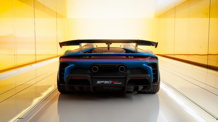 Ferrari SF90 XX Spider rear view