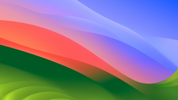 macOS Sonoma abstract landscape 4K
