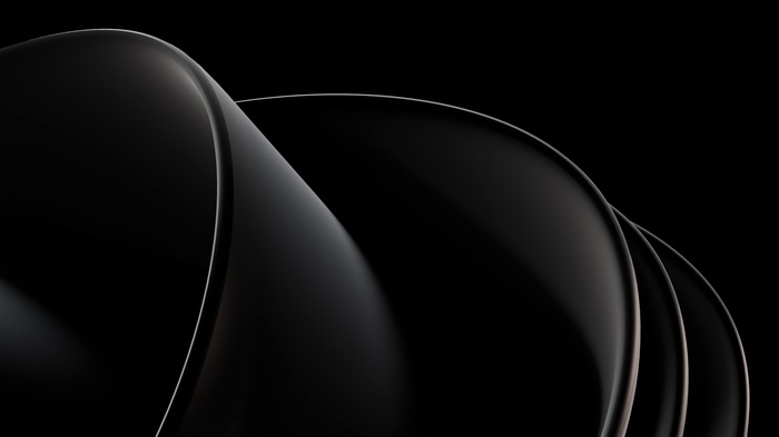 Abstract dark flowing shapes 4K