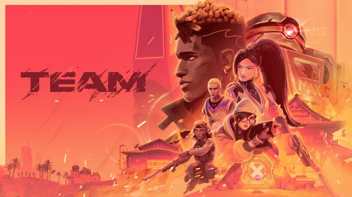 Valorant Team with Phoenix and Jett